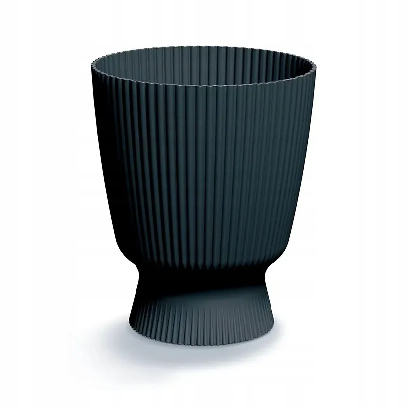 Prosperplast Pot de fleurs rond Milly - Anthracite - Ø 22 cm - 26 cm de haut