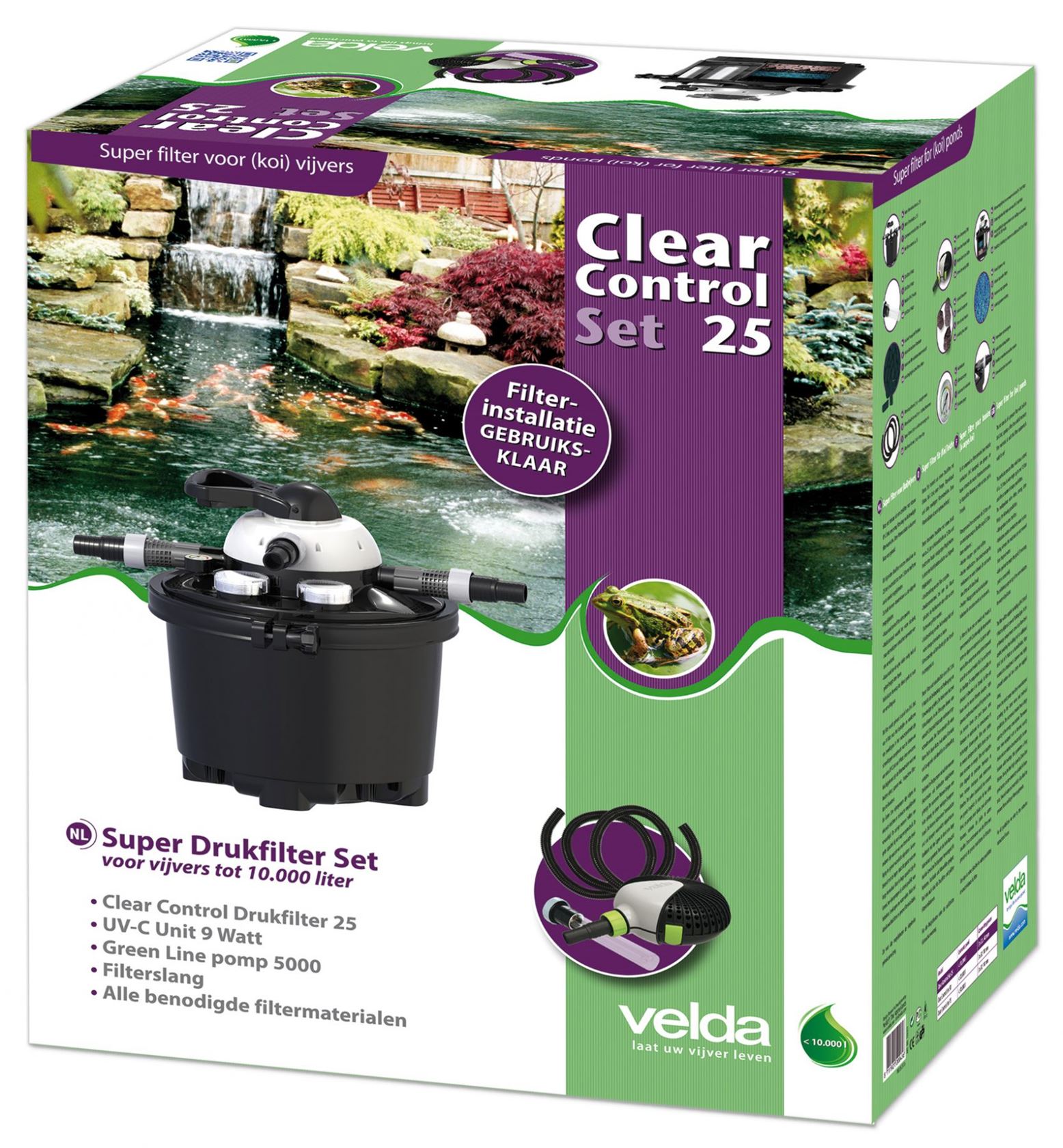 Clear-Control-25-Set-UV-C-Unit-9-W-Green-Line-5000-slang