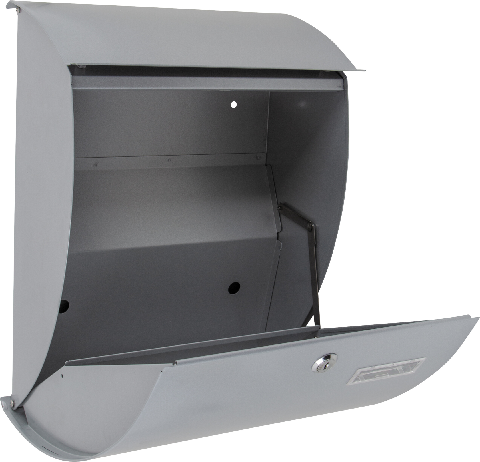 Practo Garden sheffield silver - Boîte aux lettres en acier peint - 16,5x31x40,5cm