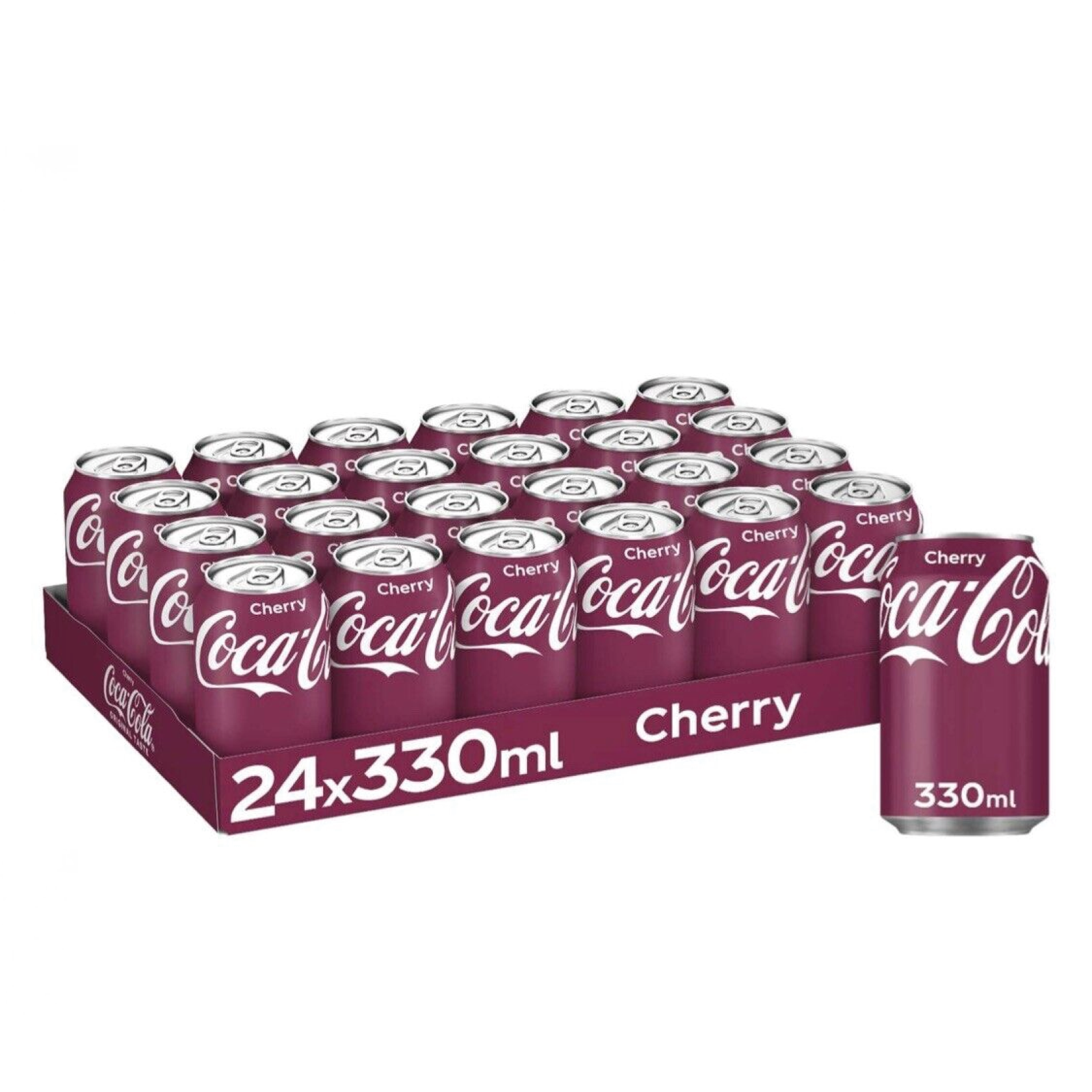 Coca Cola Cherry soft drink - Tray cans 24 x 33 cl