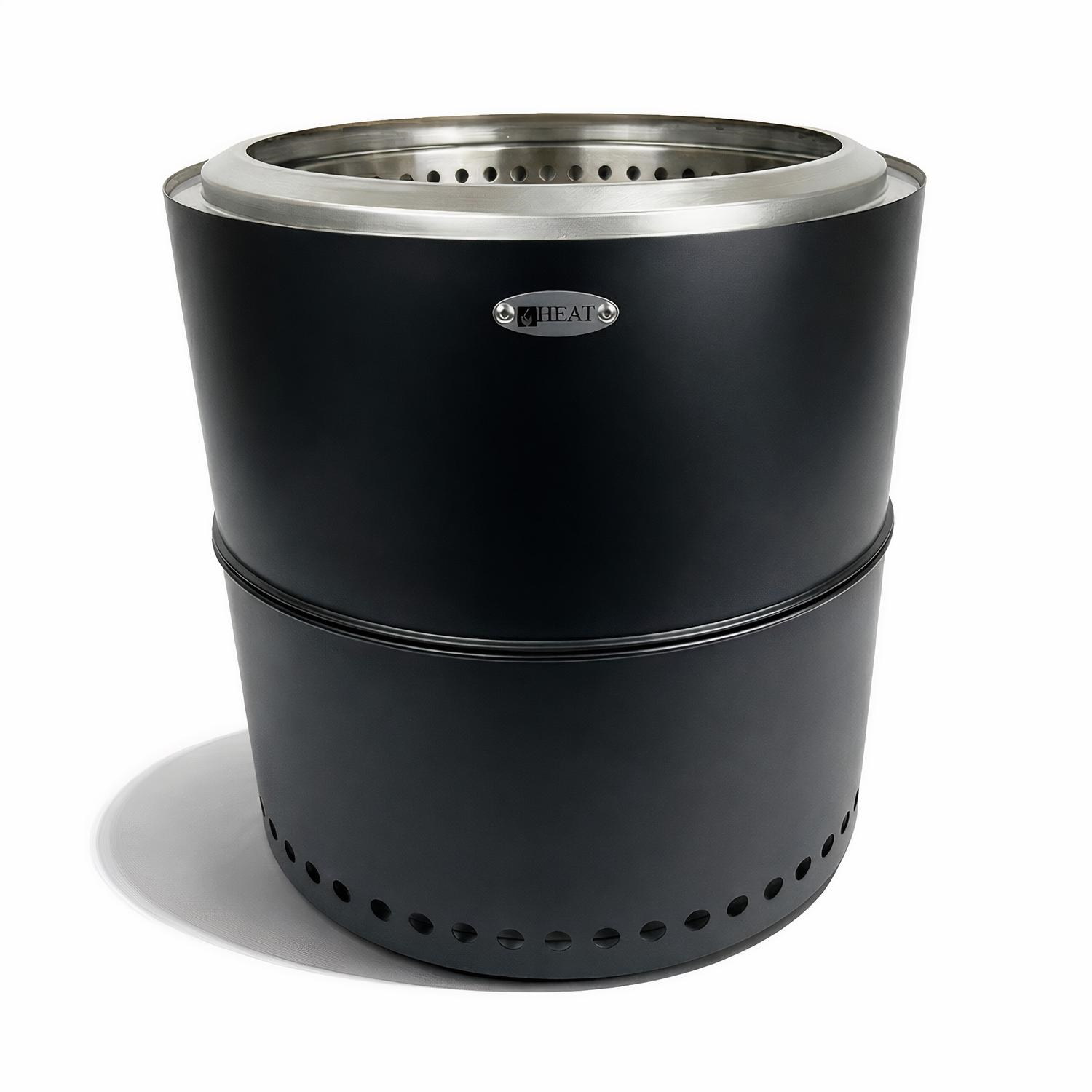 HEAT Smokeless Fire Pit Smokfri Large - Black - 41x41x36 cm