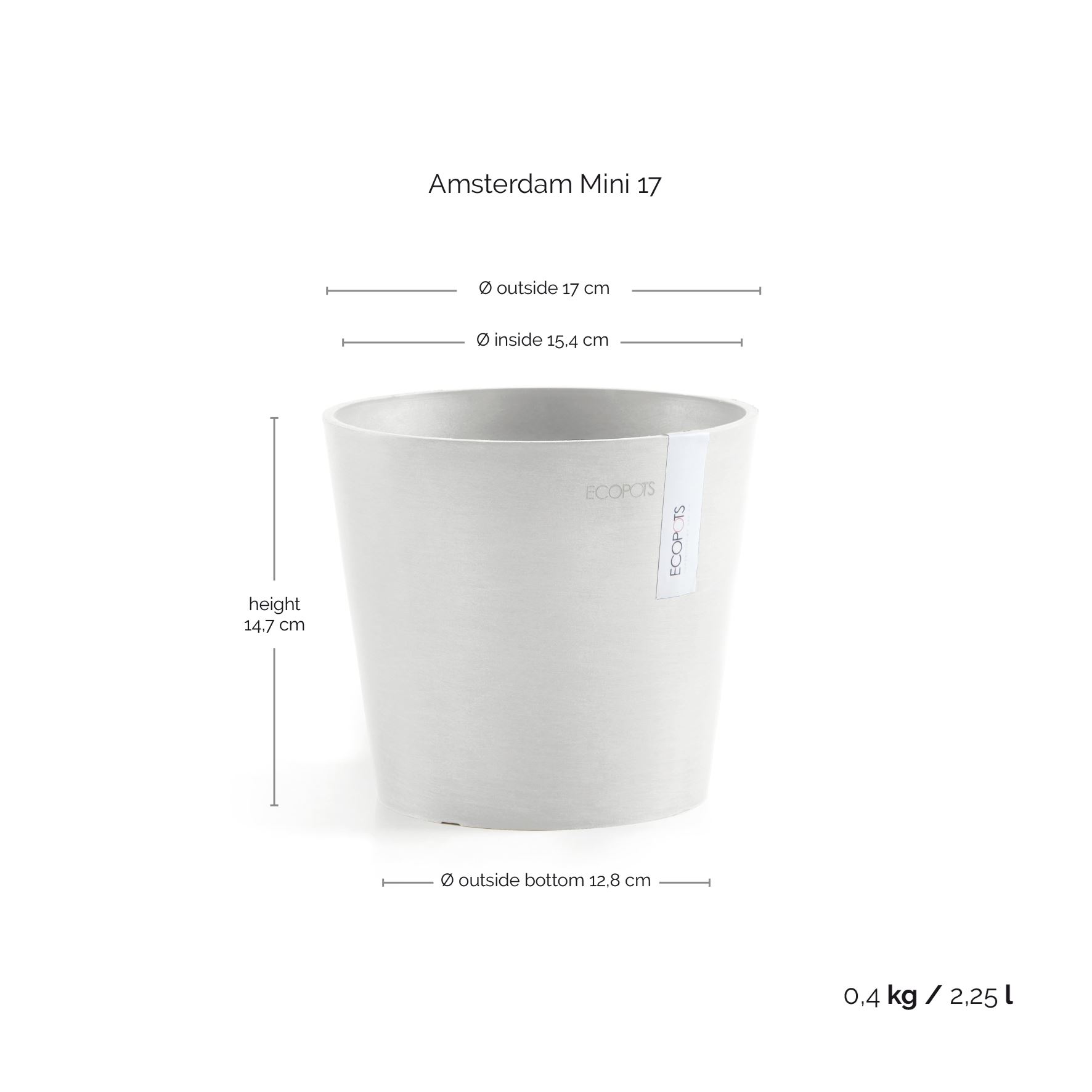 Ecopots-amsterdam-mini-pure-white-17-cm-H14-9-cm