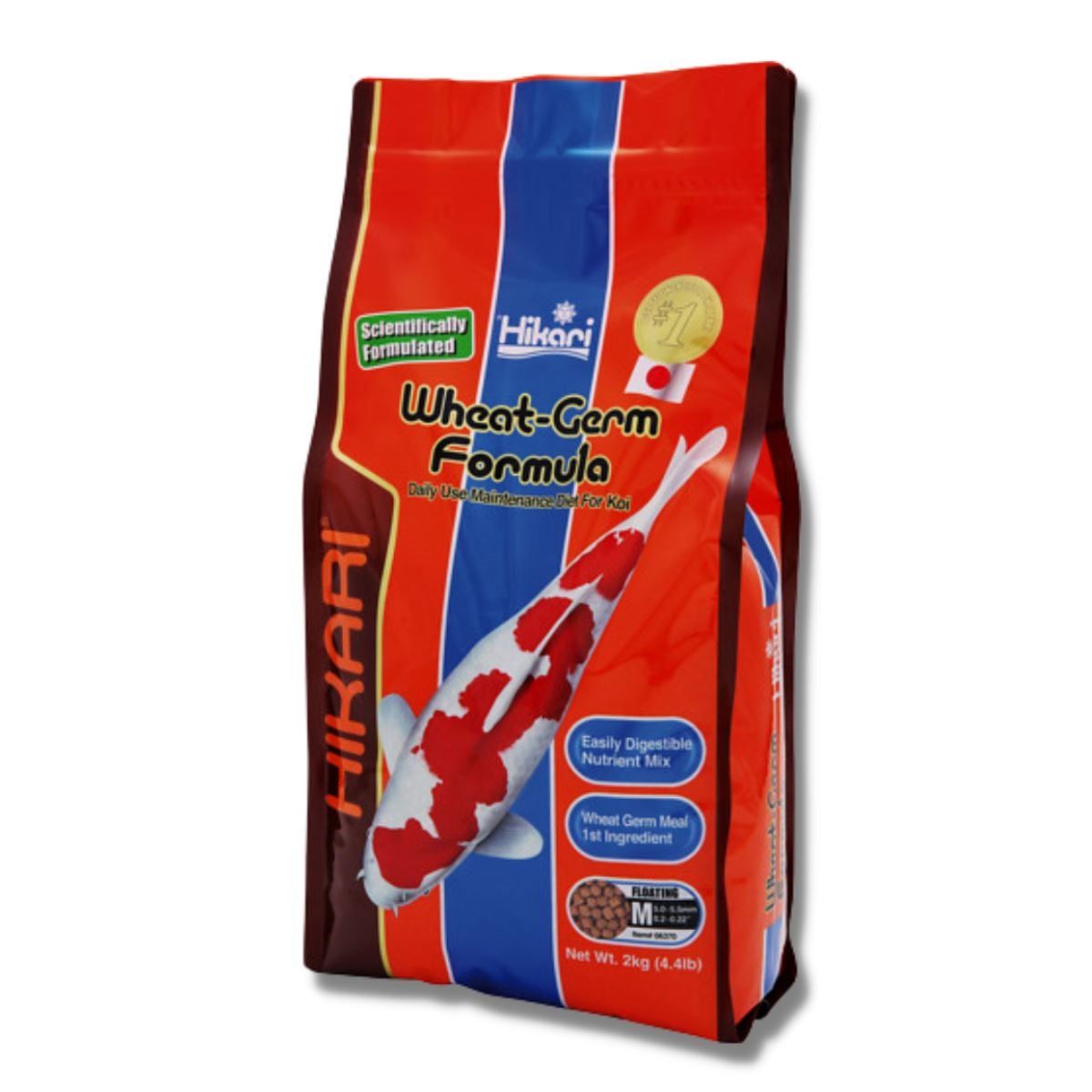 Hikari Wheat-Germ Koi food - Medium pellet - Floating - 2 kg