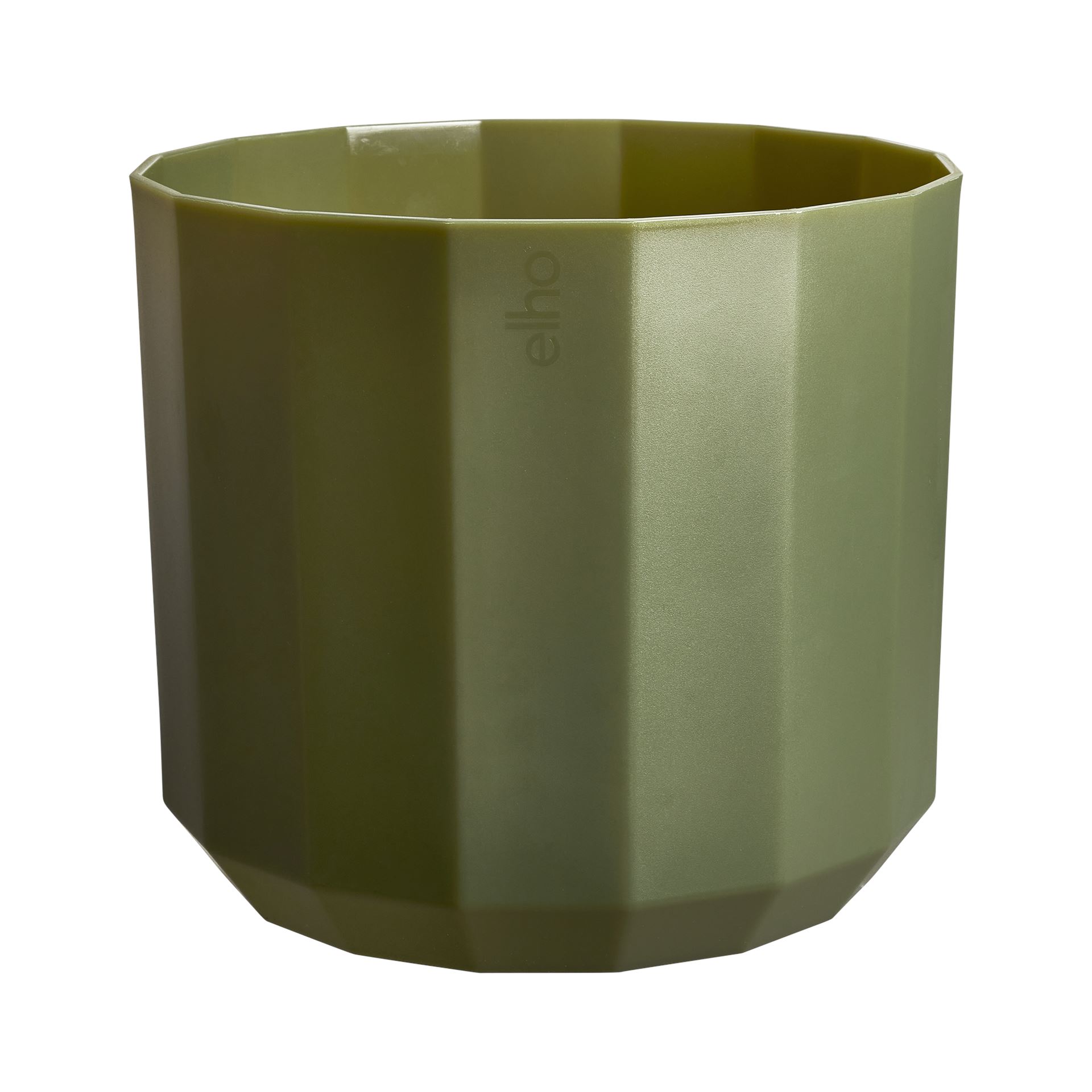 Elho-facet-rond-26cm-bos-groen-Bloempot-voor-Binnen-100-Gerecycled-Plastic-26x-H23cm