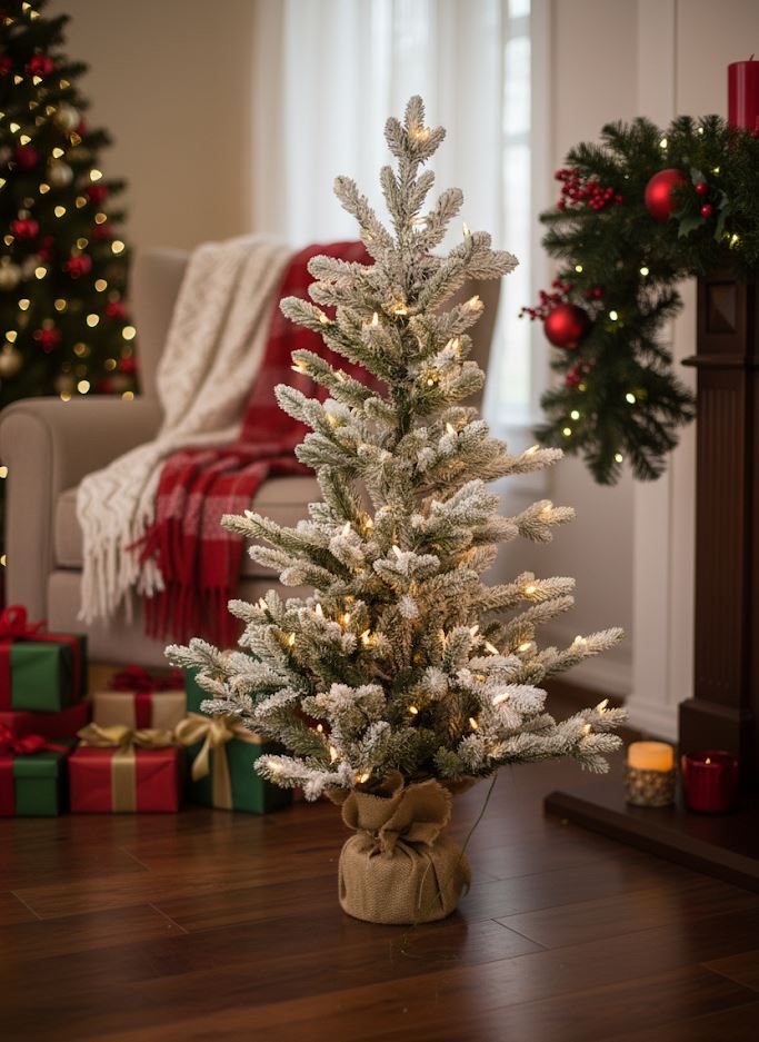 Vaxo-Flocked-PE-PVC-Table-Tree-91cm-50L-transfo