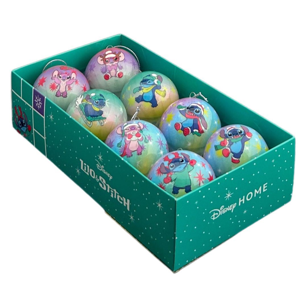 Kerstbal-Stitch-D6cm-8stuks