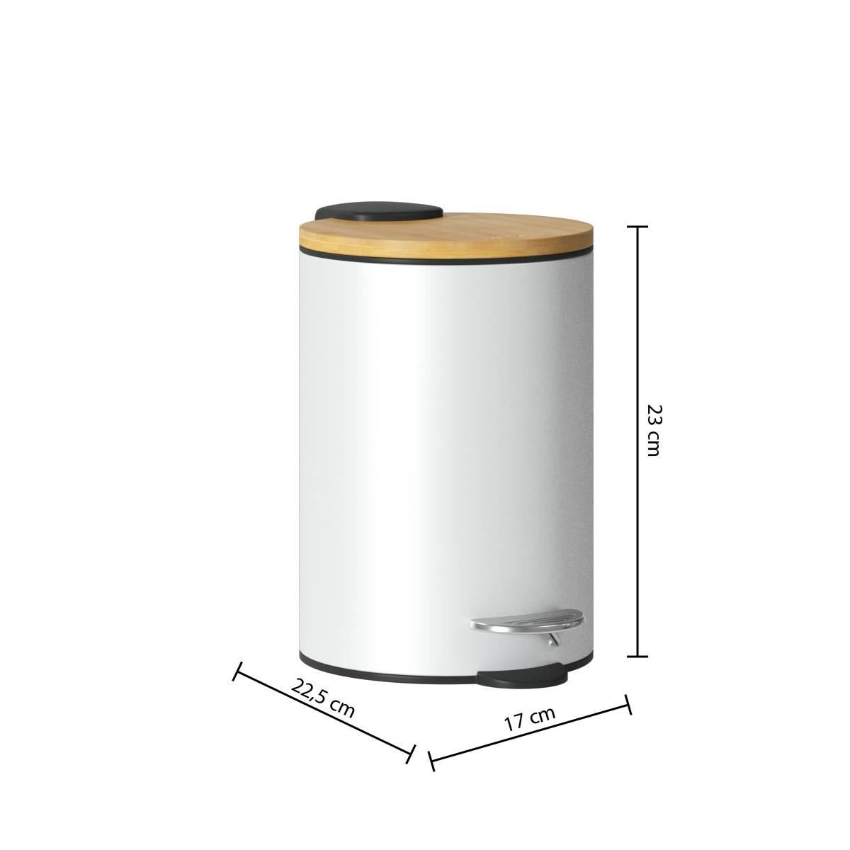 Prullenbak-Soft-3L-wit