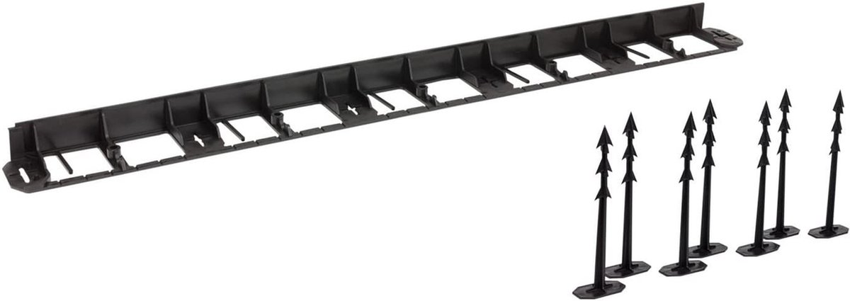 Prosperplast Border Kantopsluiting - Zwart - 8 Meter - Inclusief Pennen