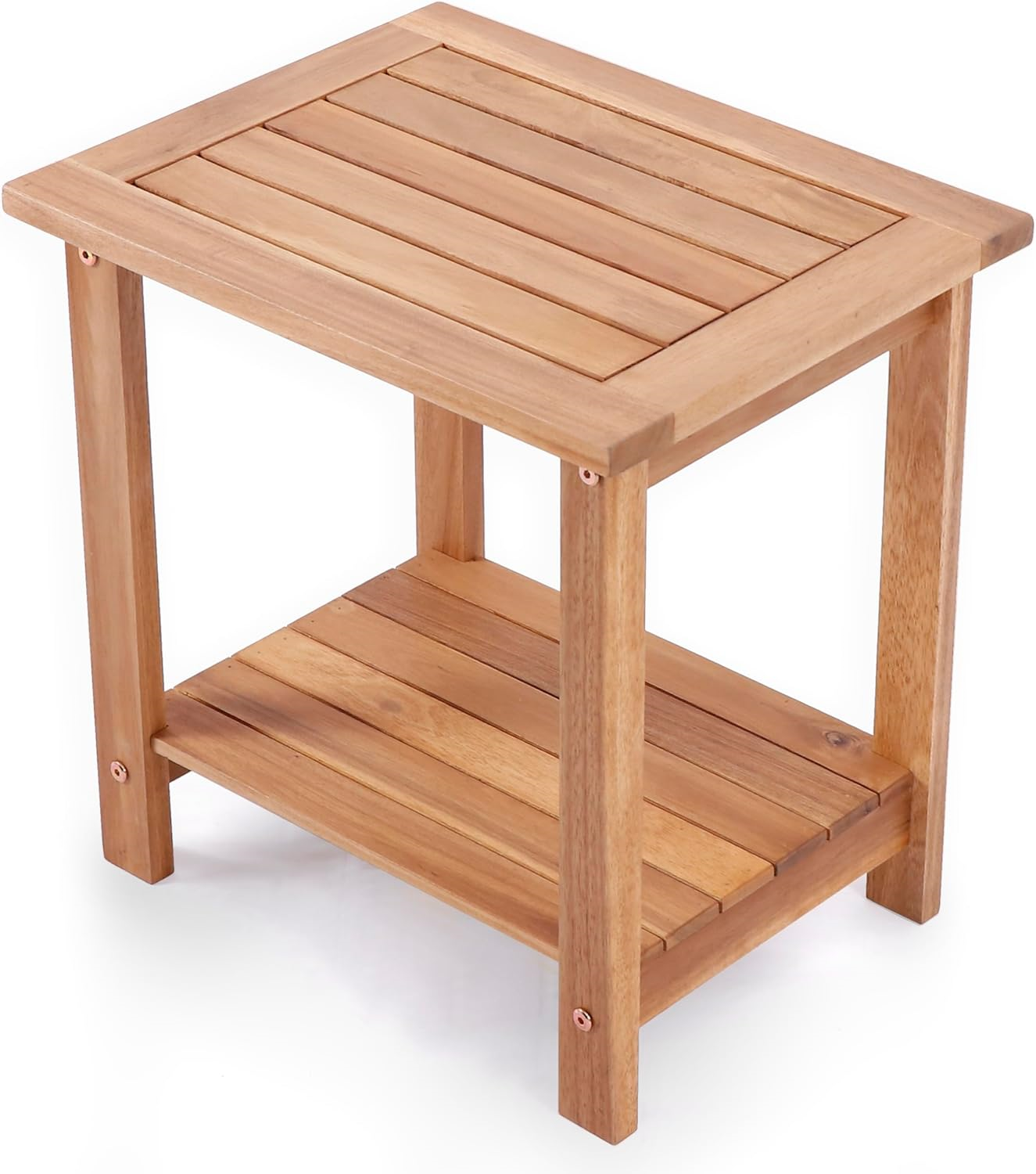 Famiflora Wooden Side Table - Outdoor & Indoor - 42x33x42 cm