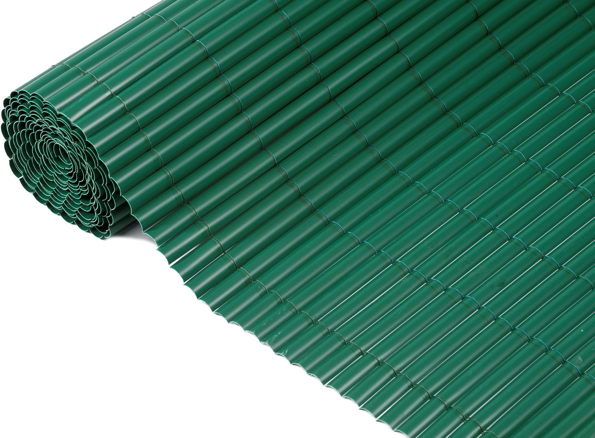 Enkelwandig-tuinscherm-PVC-1000-g-m-bevestigingsset-groen-1-5-x-5-m