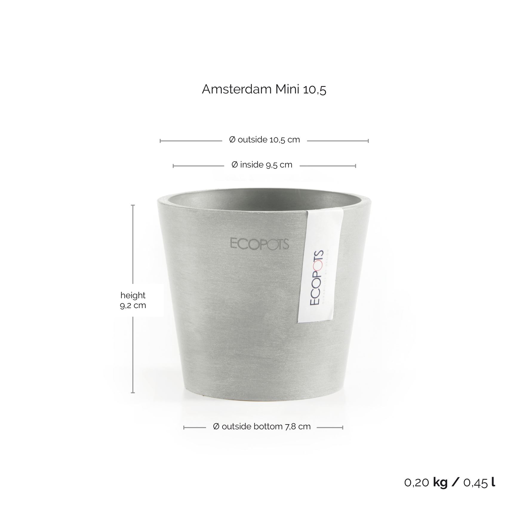 Ecopots-amsterdam-mini-white-grey-10-5-cm-H9-2-cm