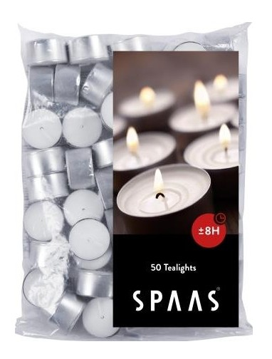 Spaas theelichtjes +/-8u 50st