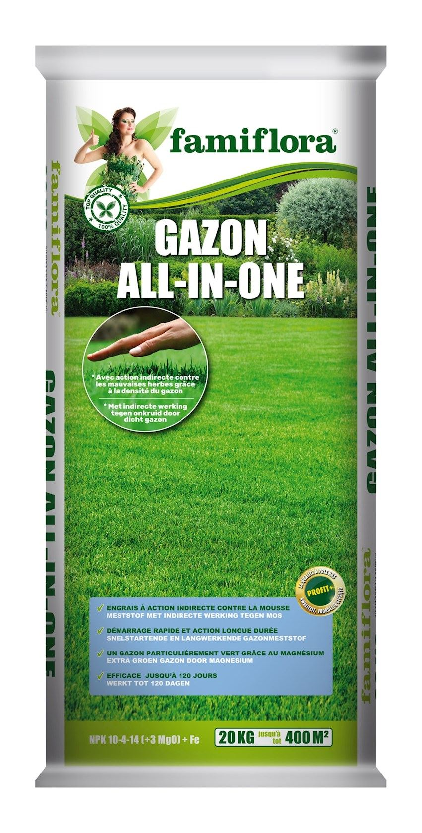 Famiflora lawn fertilizer 20 kg for 400m² - All-in-One