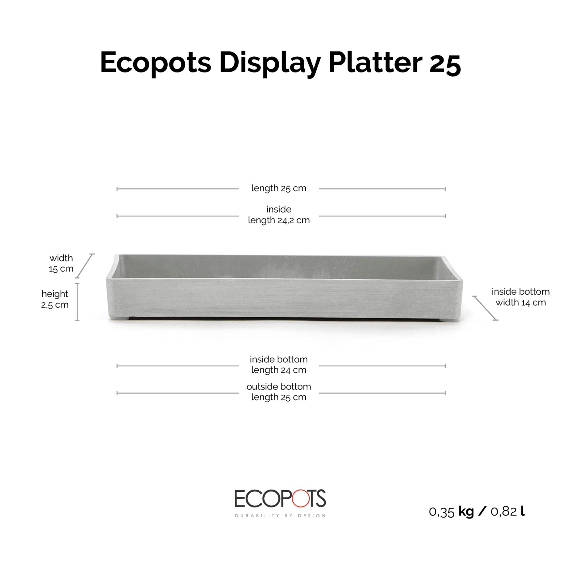 Ecopots-display-platter-white-grey-25-LBH-25x15x2-8-cm