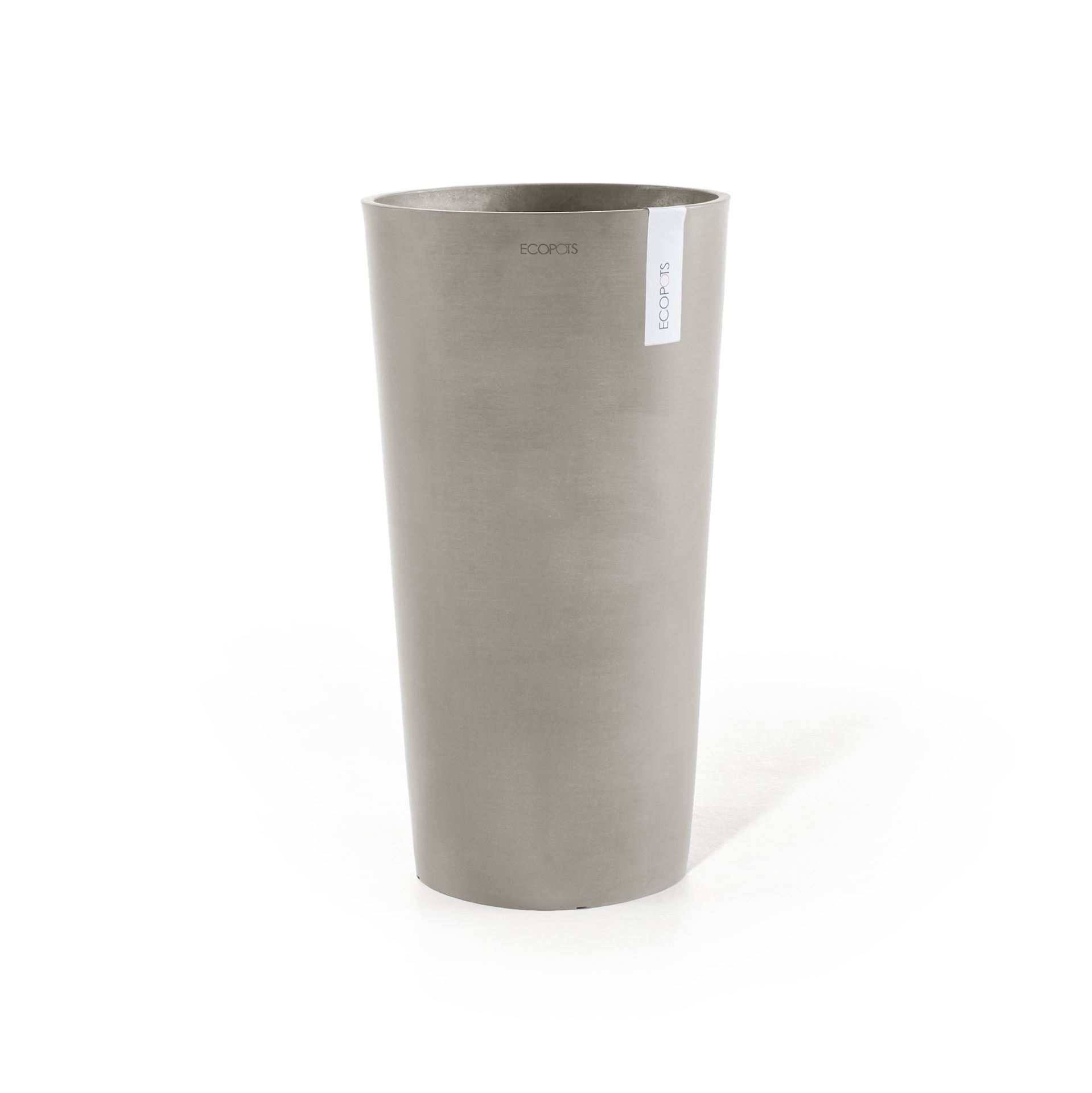 Ecopots-amsterdam-high-taupe-50cm-H90-cm