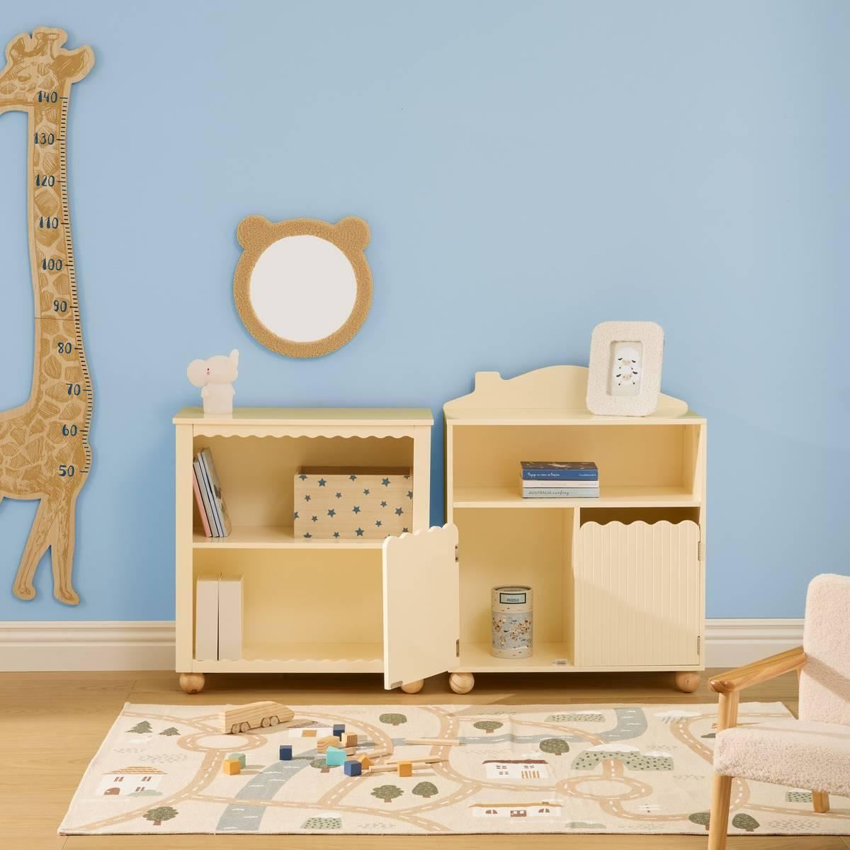 Groeimeter-Giraffe-36x140cm-beige