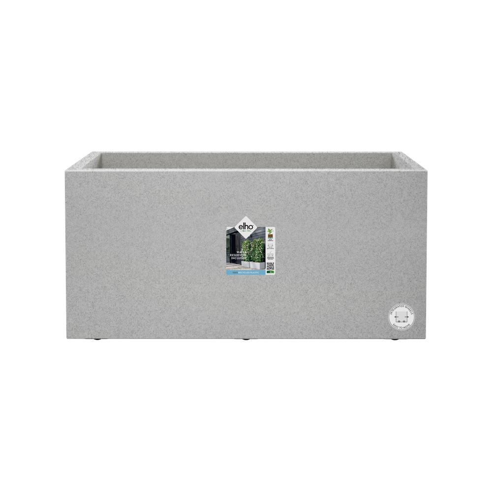 elho Vivo Next Lang 60 - Living concrete (Grijs) - L 59 x B 30 x H 29 cm - Ideaal voor binnen en buiten - 100% gerecycled