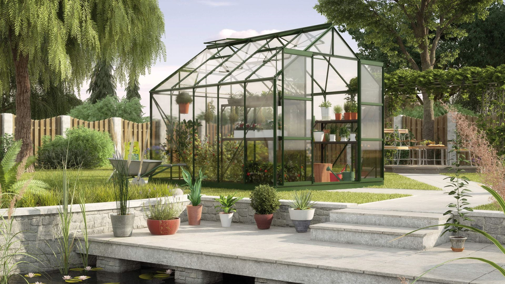 Vitavia Uranus serre - 8,3m² - Donkergroen