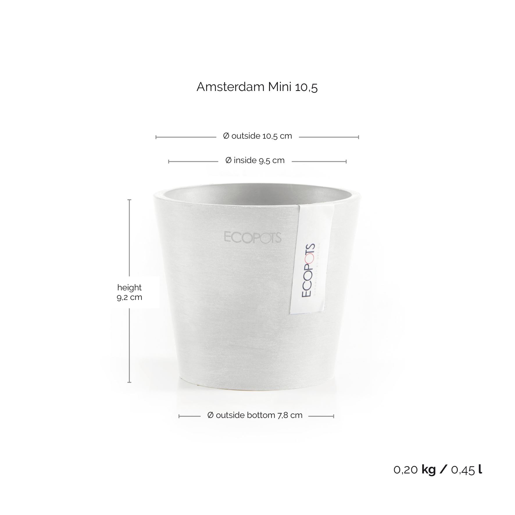 Ecopots-amsterdam-mini-pure-white-10-5-cm-H9-2-cm