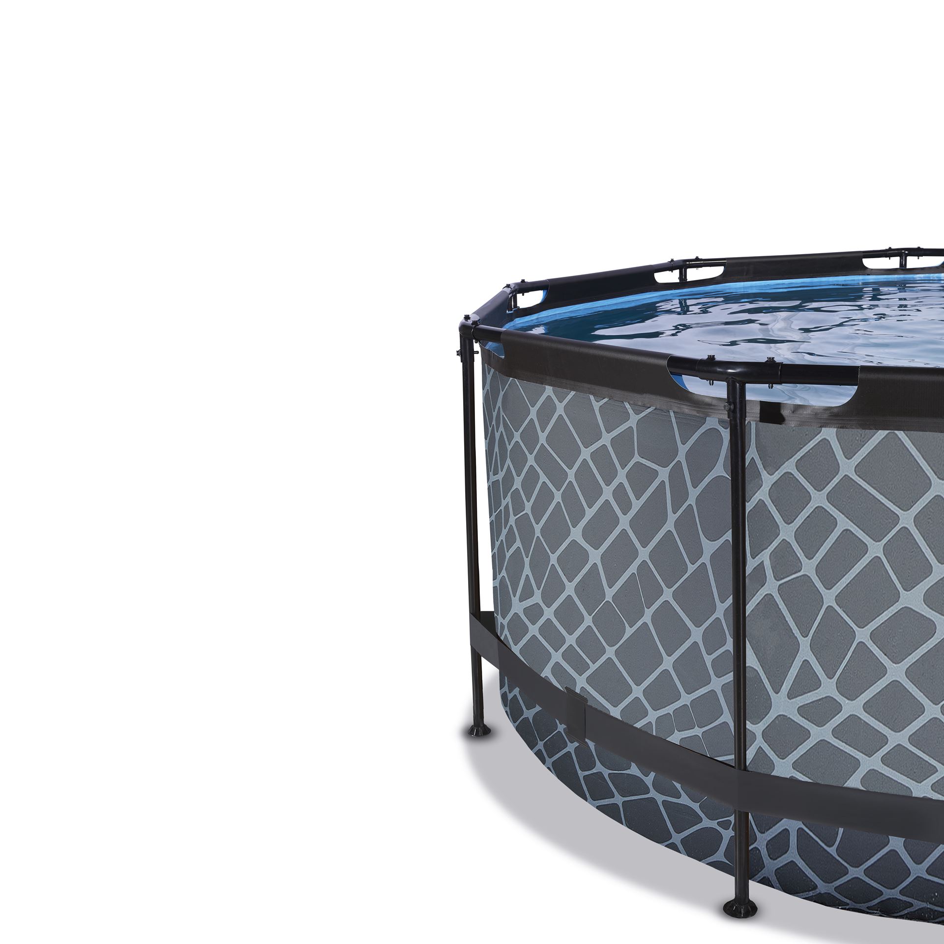 EXIT-Stone-zwembad-360x122cm-met-zandfilterpomp-en-overkapping-en-warmtepomp-grijs