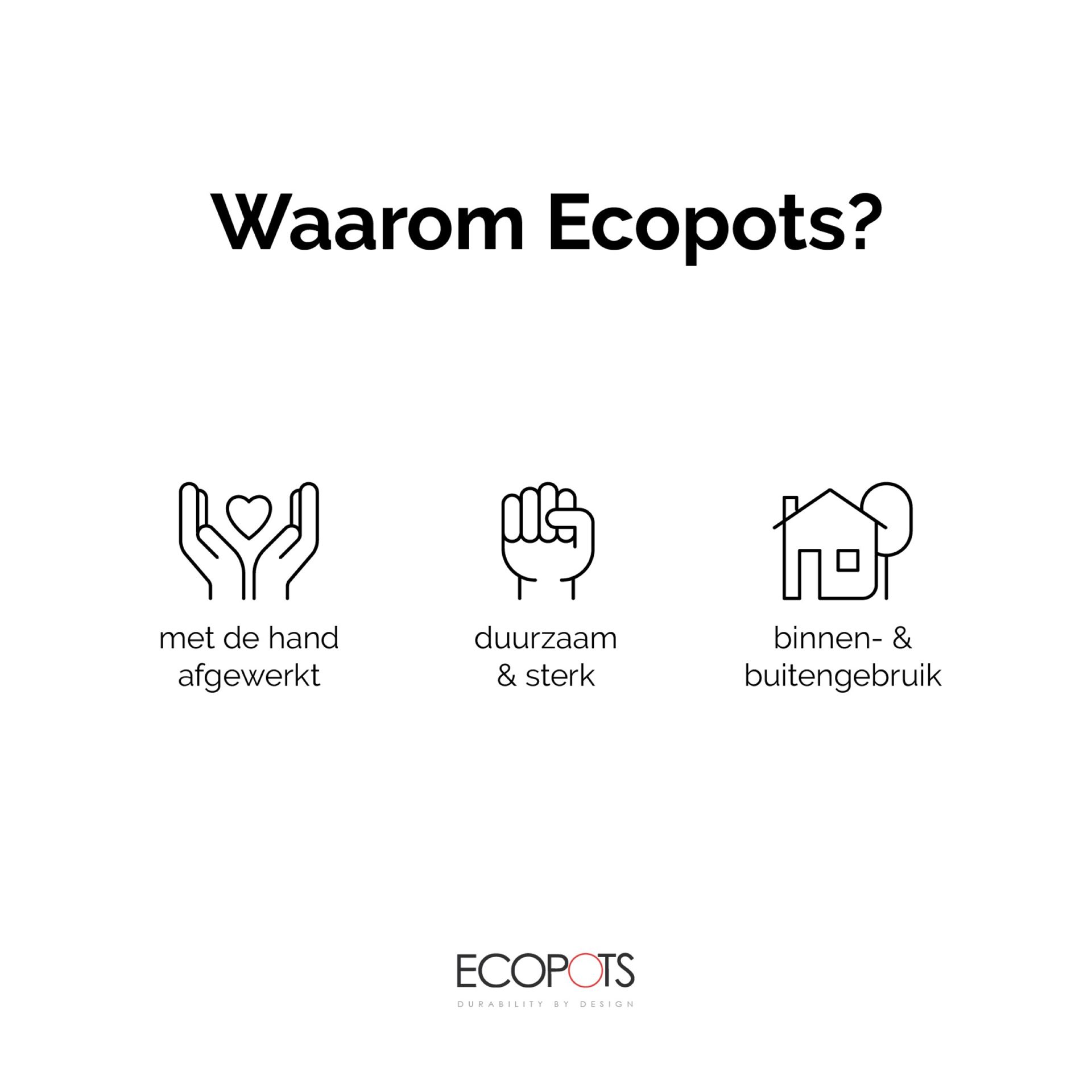 Ecopots-amsterdam-high-taupe-50cm-H90-cm