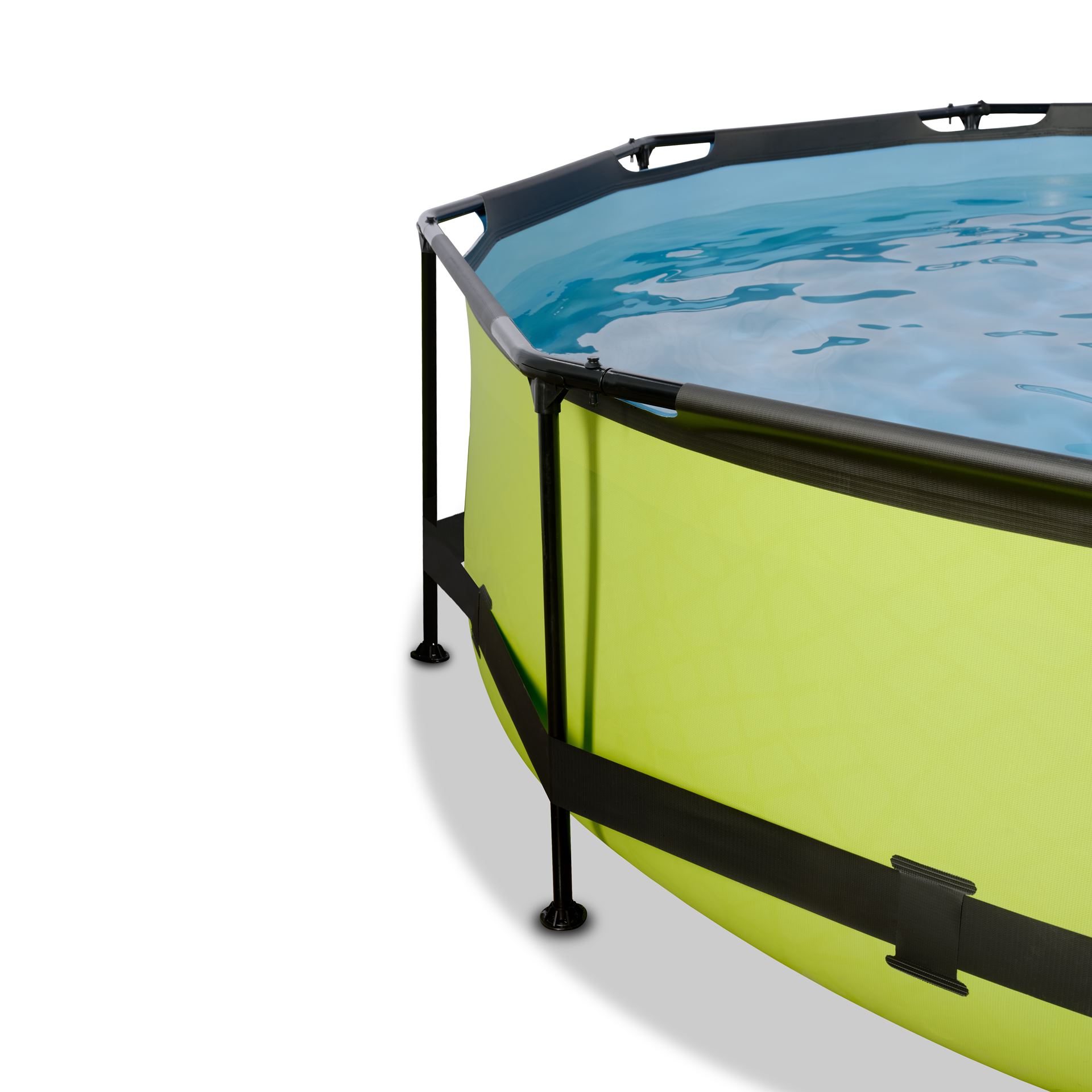 EXIT-Lime-zwembad-360x76cm-met-filterpomp-groen