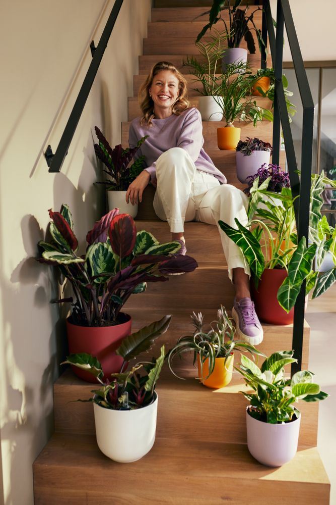 Bloempot-jazz-rond-16cm-toscaans-rood