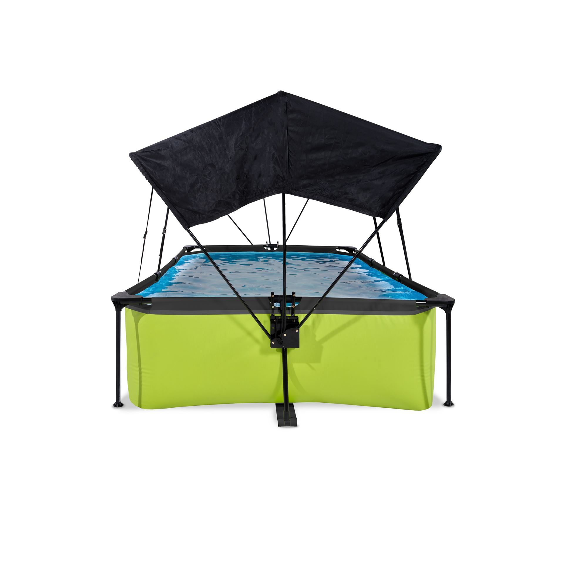 EXIT-Lime-zwembad-220x150x65cm-met-filterpomp-en-schaduwdoek-groen