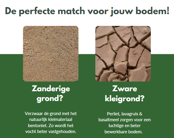 verschil zanderige en zware kleigrond