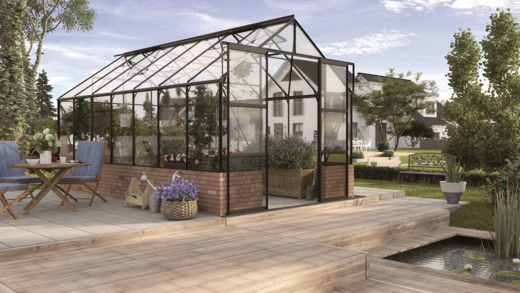 Vitavia Cassandra Greenhouse - 11.5 m² - Black