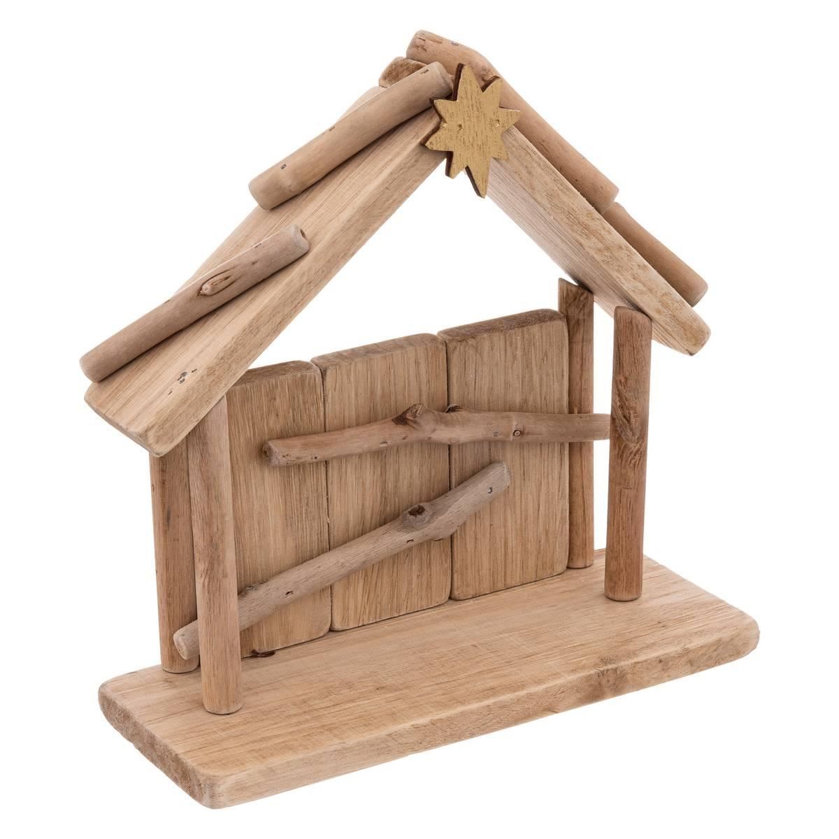 Kerststal-20x19cm-met-figure