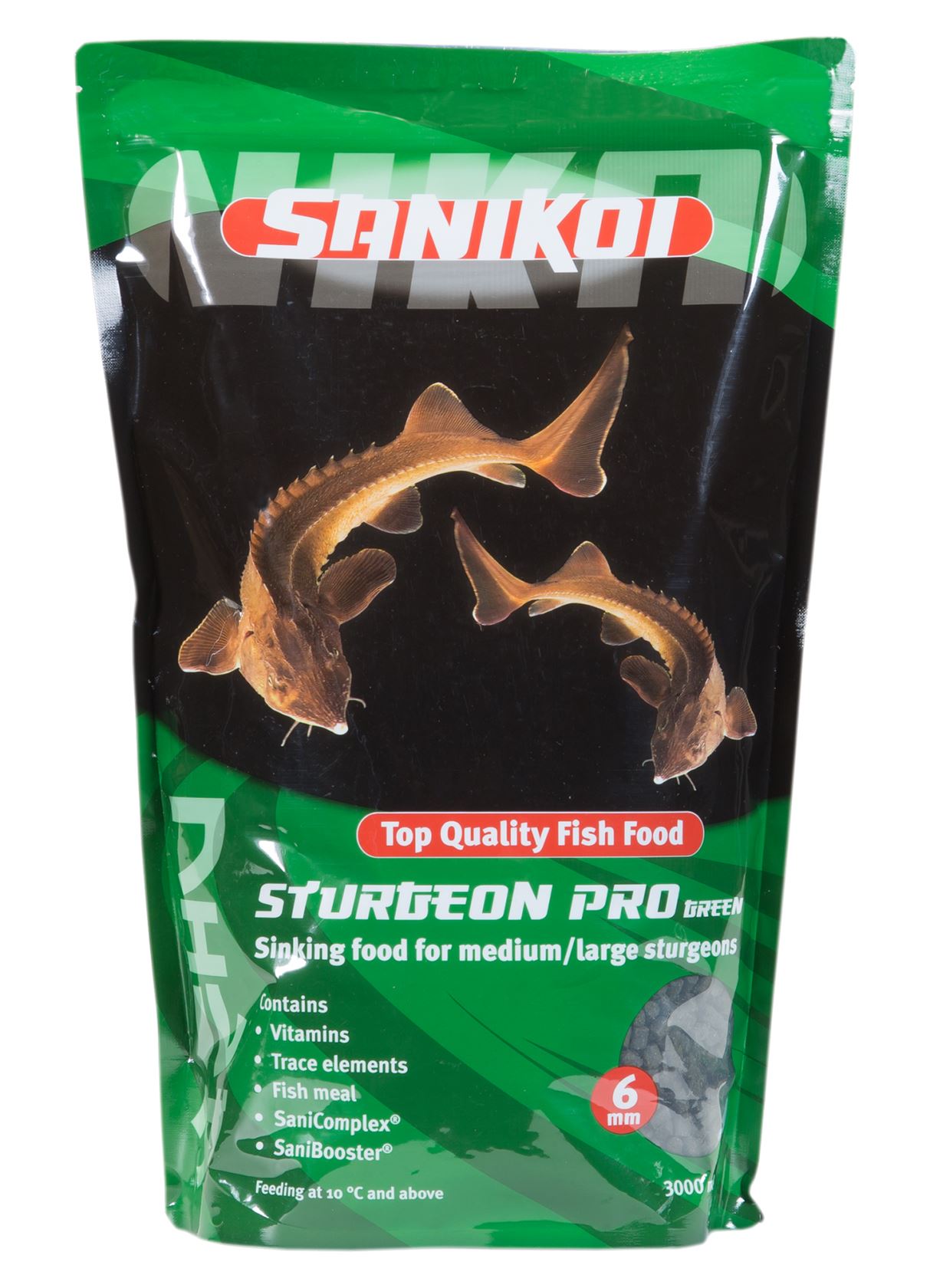 SaniKoi-Sturgeon-Pro-Green-6mm-3-l-zinkend-steurvoer-met-voedingsupplementen