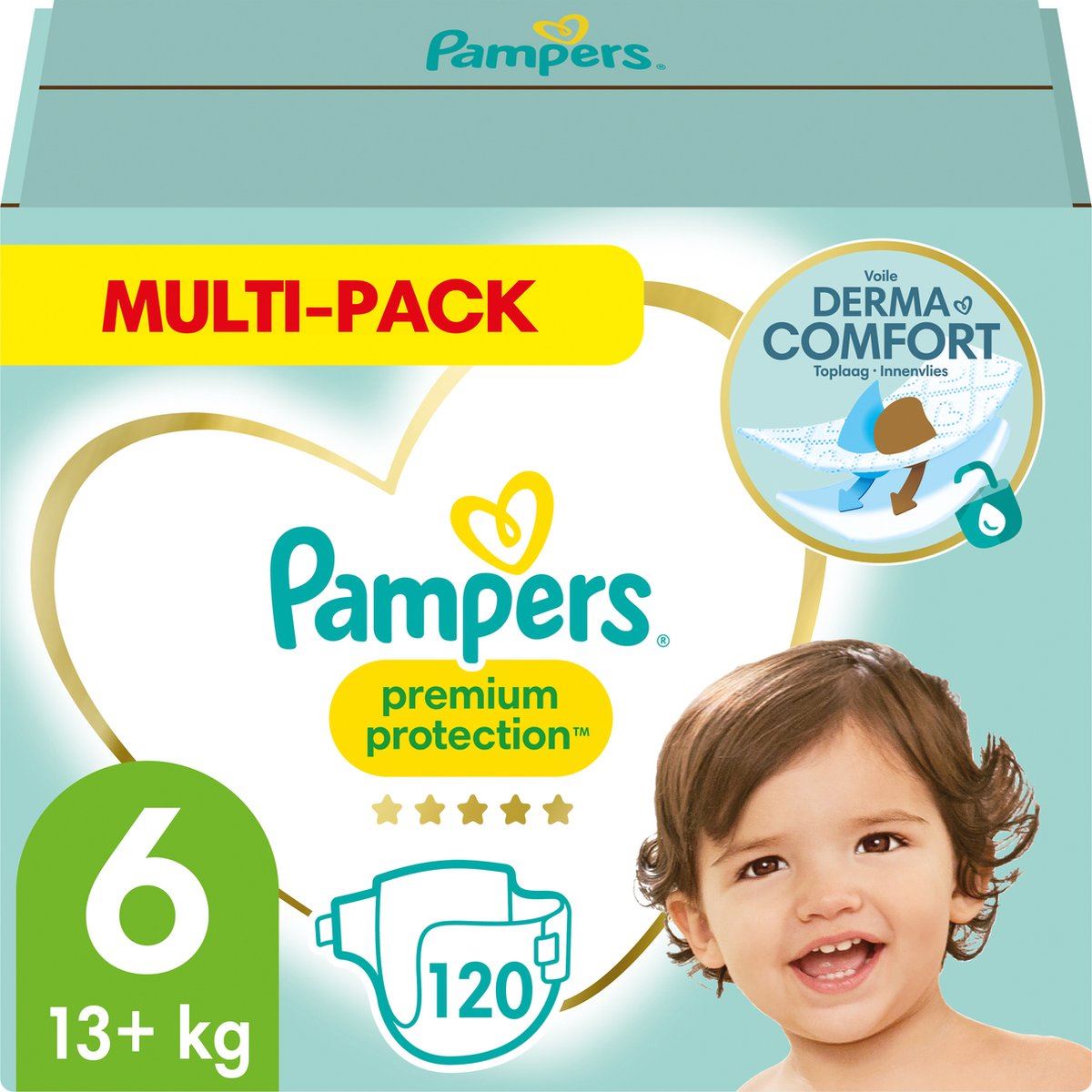 Pampers-Premium-Protection-luiers-Maat-6-120-luiers-13-KG-