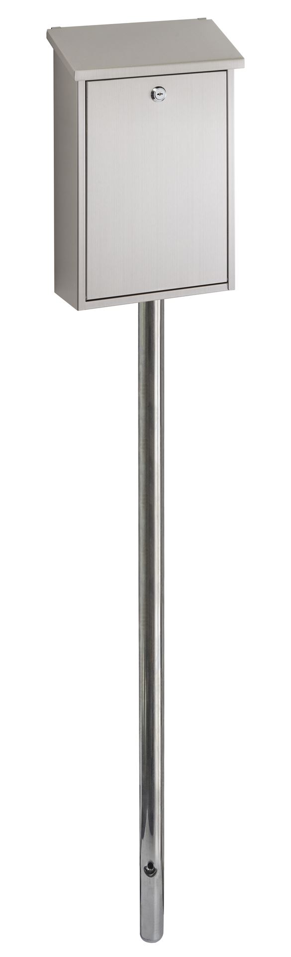 Brievenbuspaal-inox-150cm