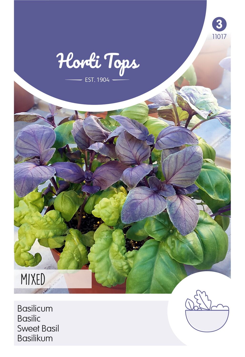 Horti Tops Basilicum zaden - gemengd 