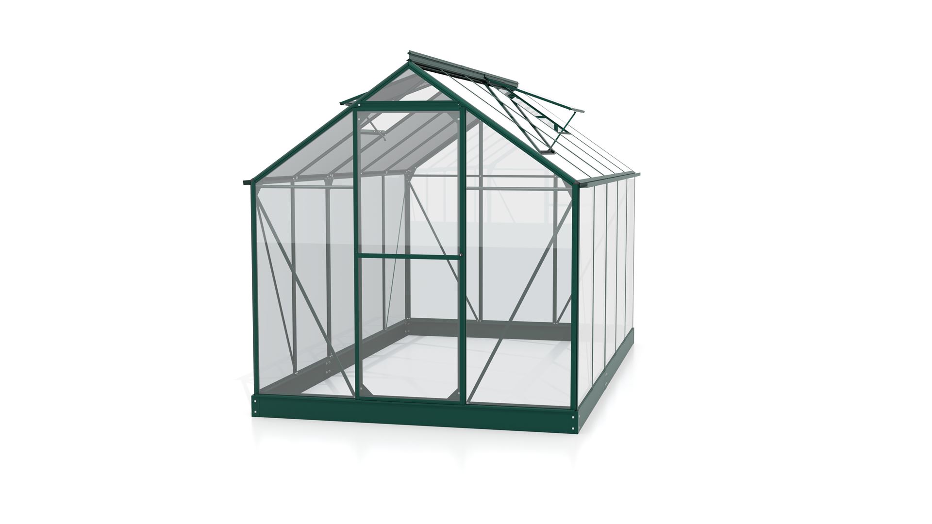 Triton-6200-ESG3mm-donkergroen-Glazen-serre-veiligheidsglas-Vrijstaand-B190-4-x-L315-x-H208-cm