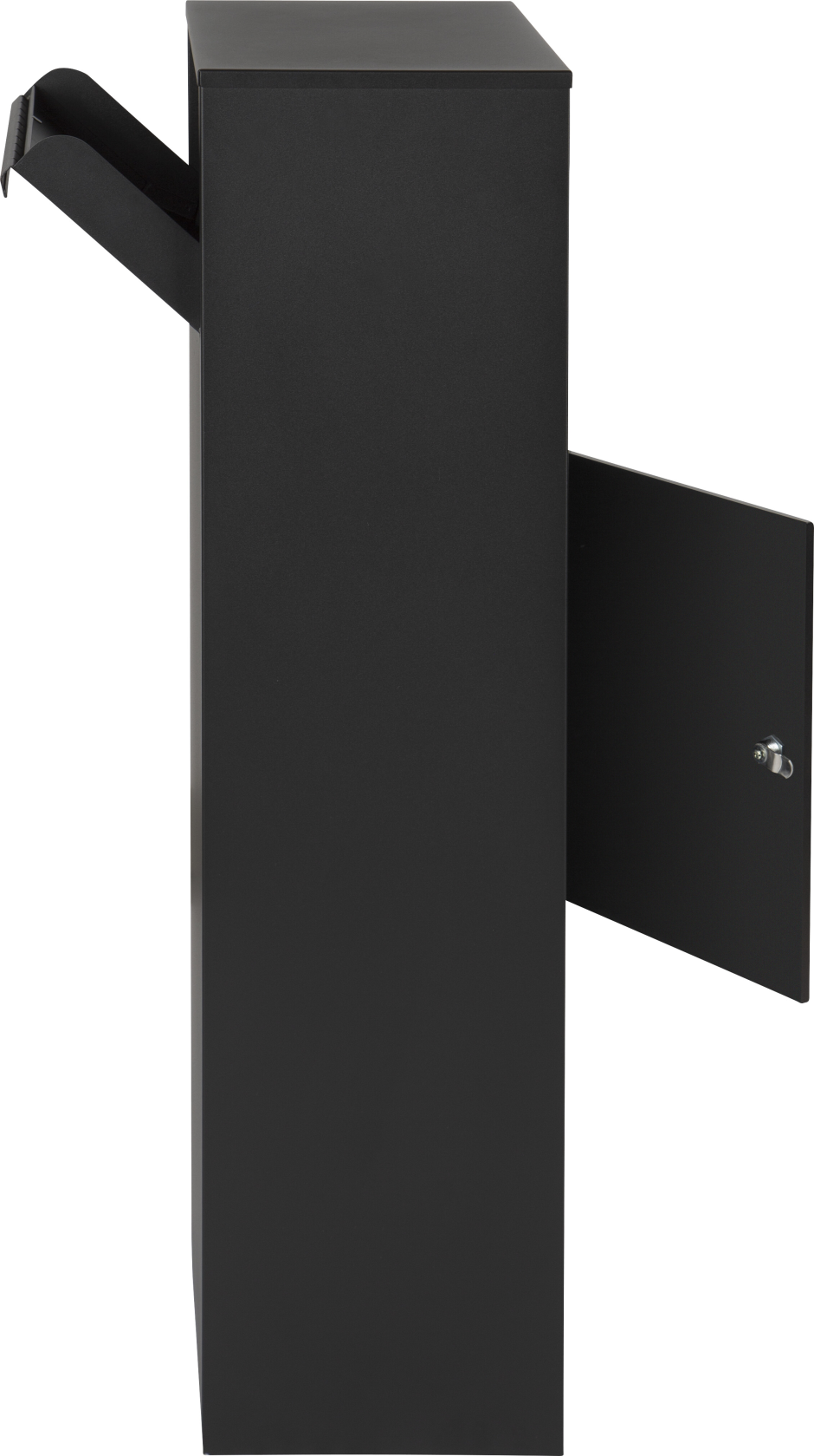 Practo Garden parcel letterbox Dortmund matte black - With cylinder lock
