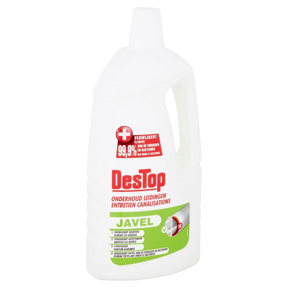 Tuyaux d'entretien Destop - avec javel - 1.5L