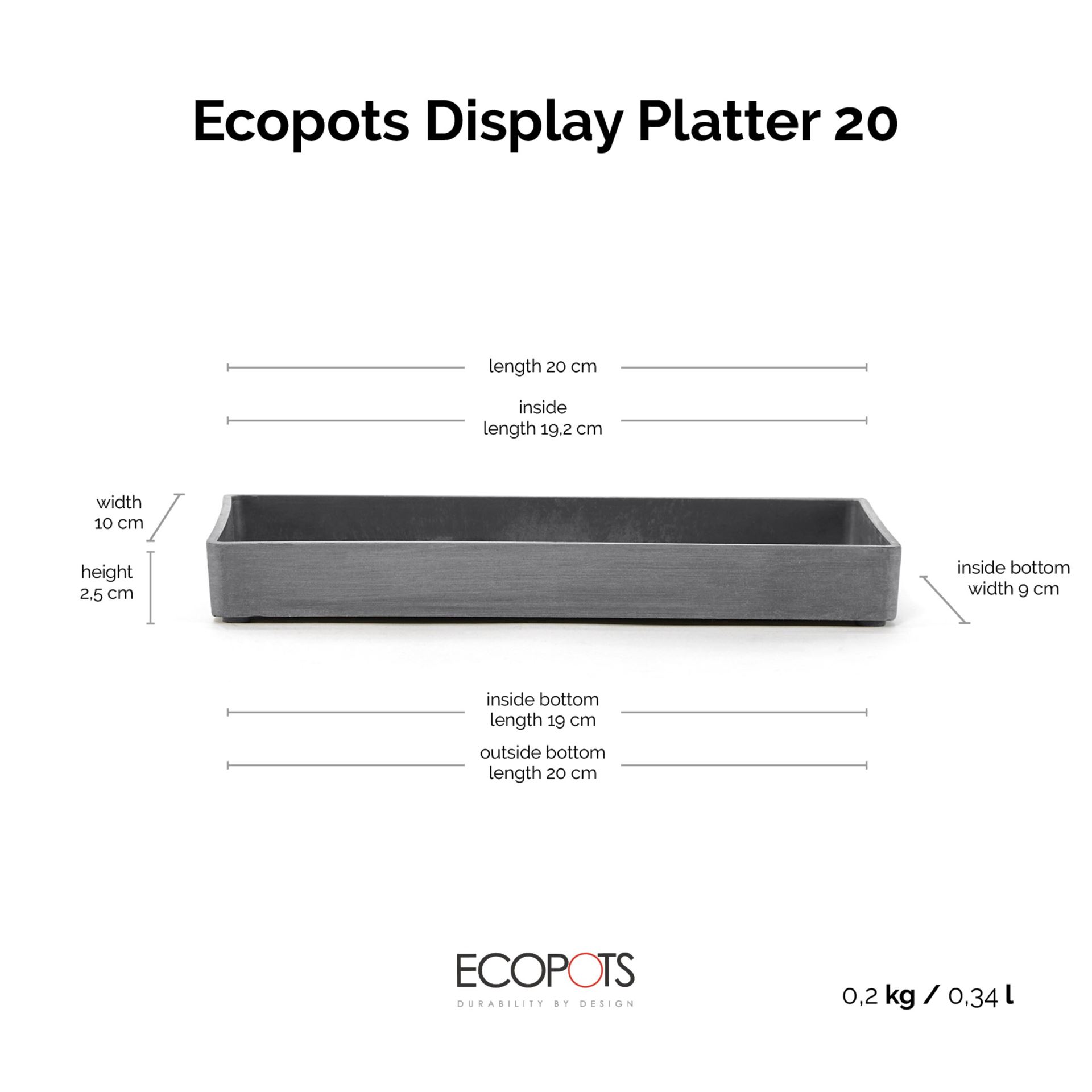 Ecopots-display-platter-grey-20-LBH-20x10x2-5-cm
