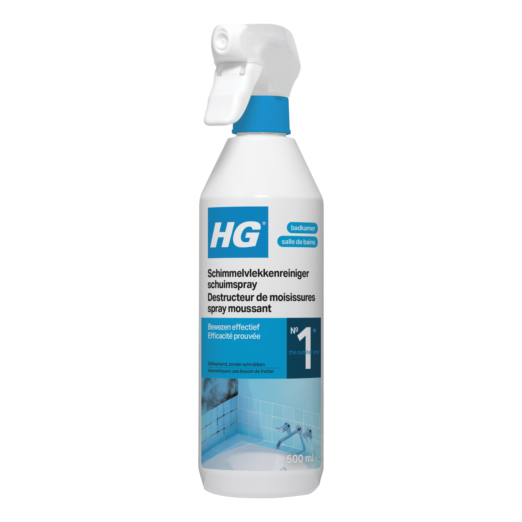 HG Nettoyant anti-moisissure en mousse - 500 ml - Salle de bains