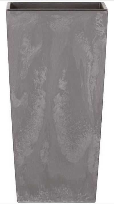 Prosperplast Urbi Square Concrete Effect - Flower pot - Marengo - Concrete look - Modern - Practical - 32,5 x 32,5 x 61 cm - 49L