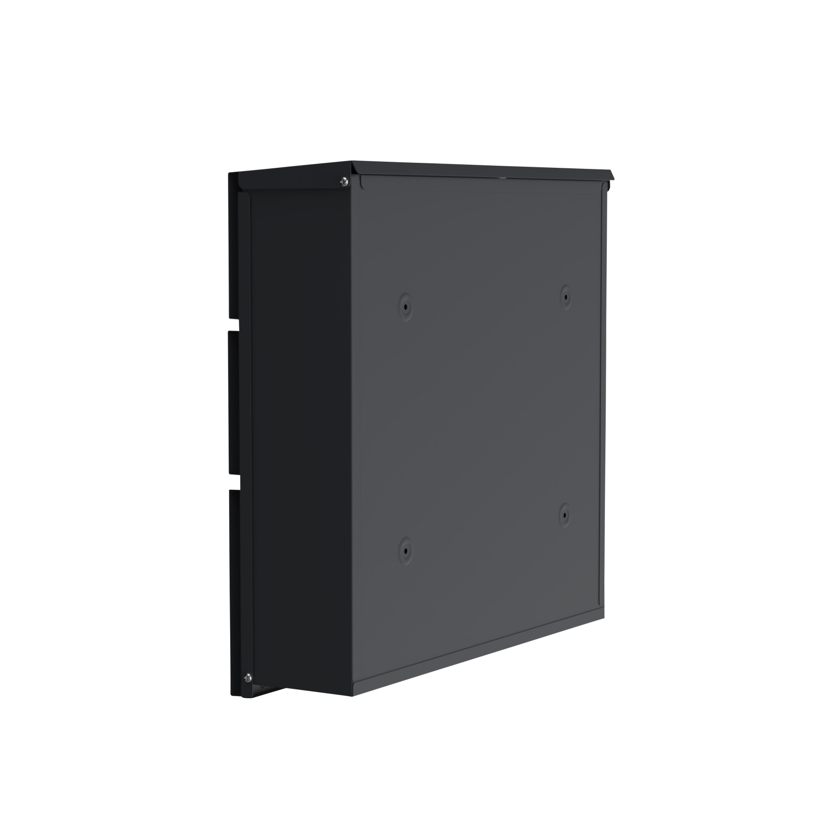 Practo Garden Dijon wall letterbox - 37 x 11 x 37 cm - anthracite - modern design - with cylinder lock - Letter opening 33,5 x 3,3 cm