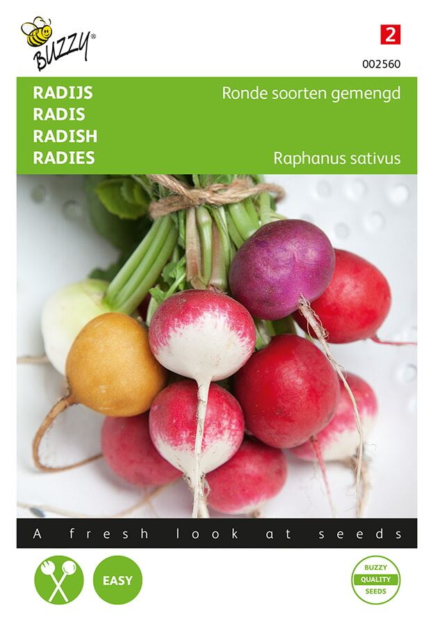 Buzzy® Radish seeds - Round varieties - mixed
