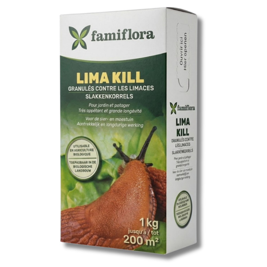 Famiflora LIMA KILL Anti-limaces 1KG - Appât prêt à l'emploi - Convient à l'agriculture biologique