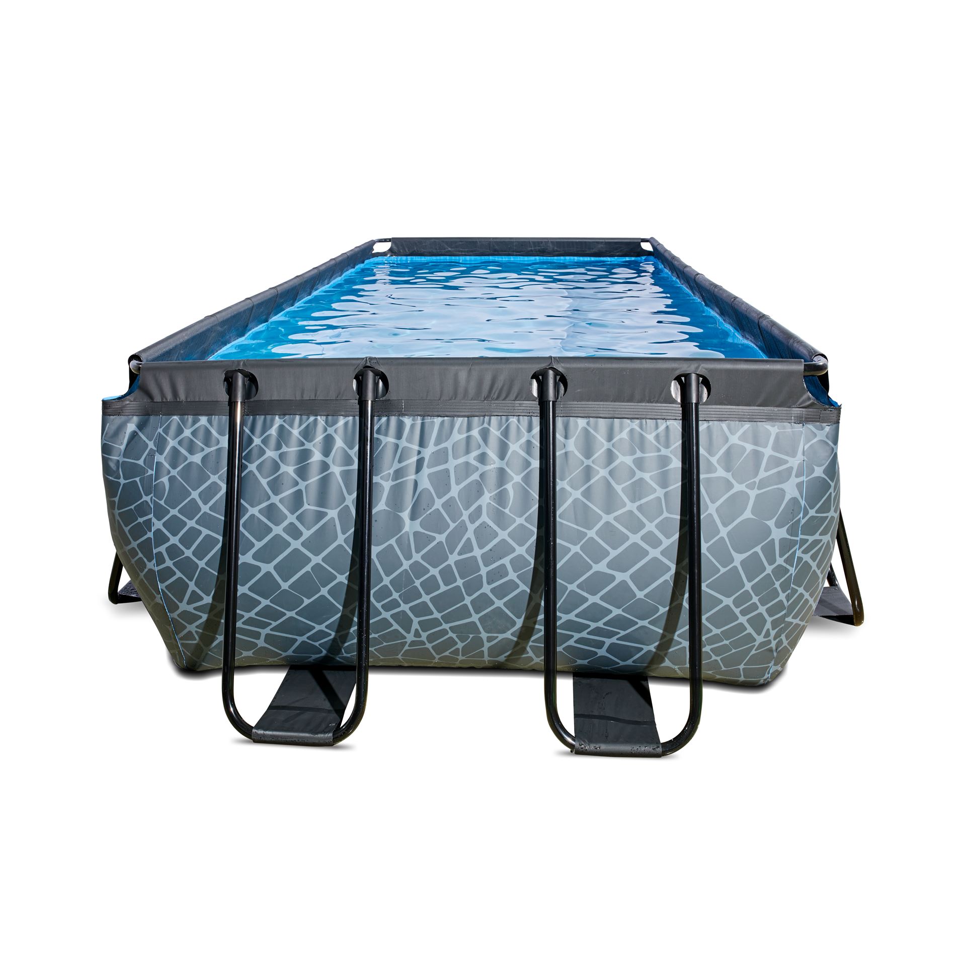 EXIT-Stone-zwembad-400x200x122cm-met-zandfilterpomp-grijs