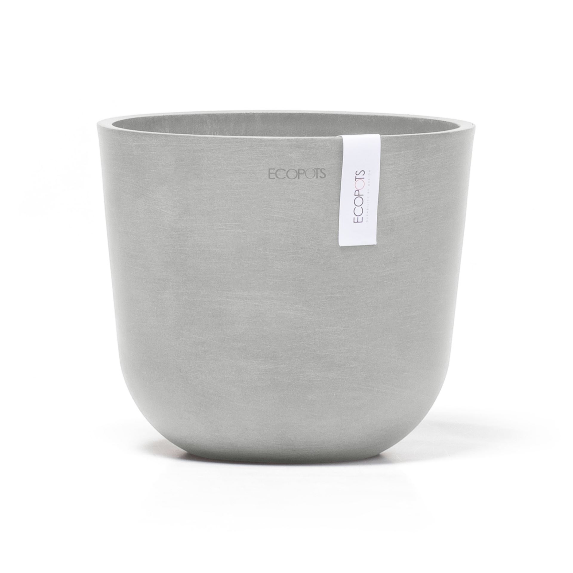 Ecopots-oslo-mini-white-grey-19-cm-H16-5-cm