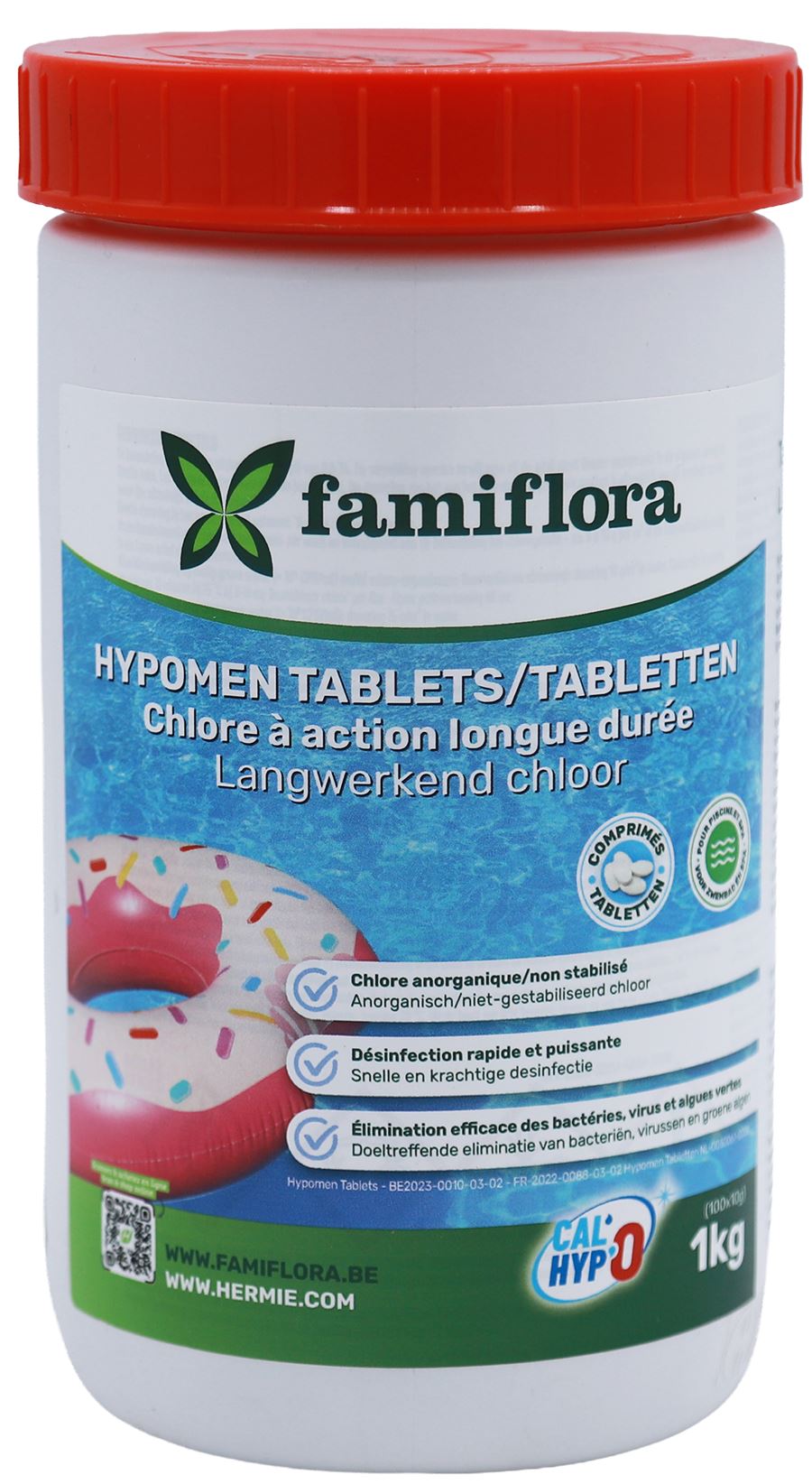 Langwerkend-anorganisch-chloor-1kg-10g-tabs-100x10g-niet-gestabiliseerd-chloor