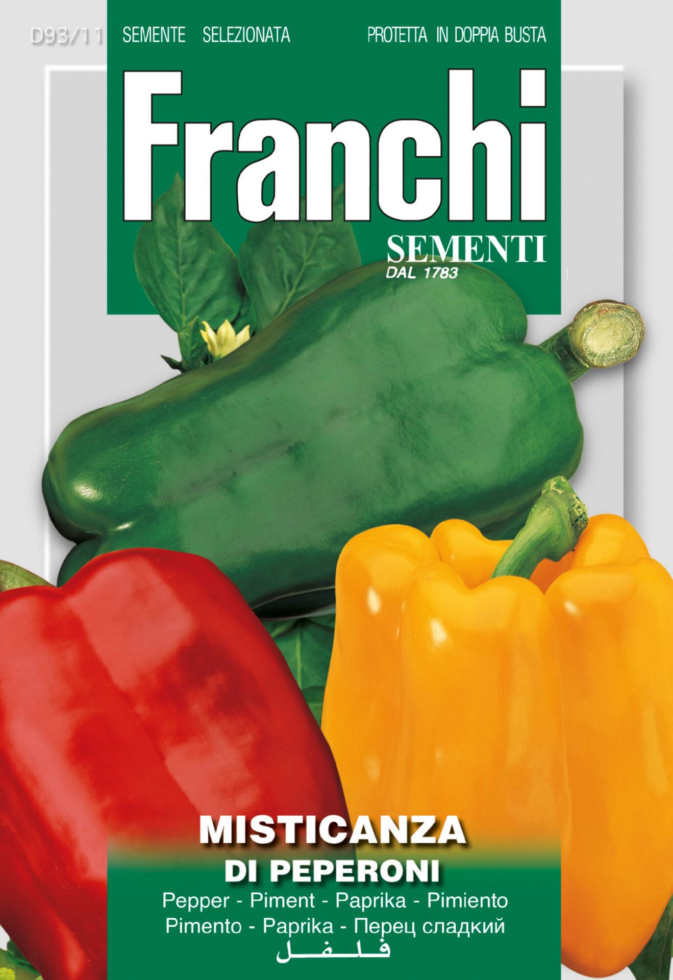 Franchi Sementi Paprika zaden - Peperone Tris - 3 soorten