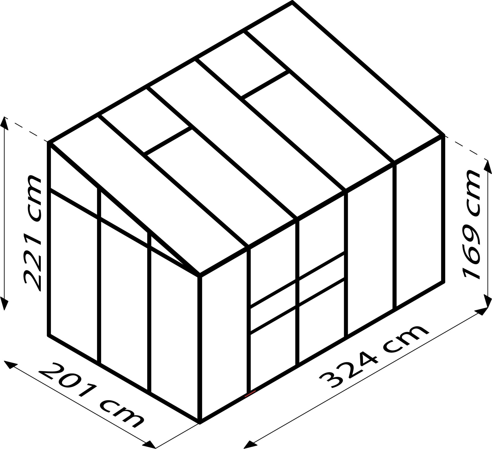 Ida-6500-HKP-4mm-donkergroen-Polycarbonaat-serre-Muurserre-B316-6-x-L190-1-x-H220-8-cm