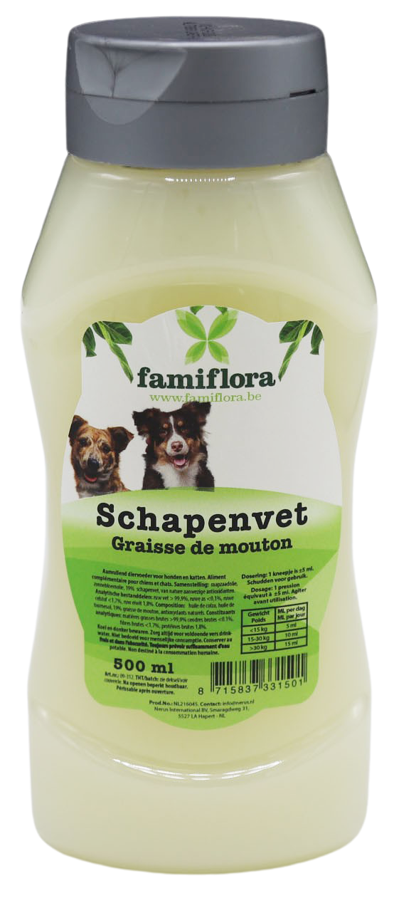 Famiflora Sheep fat - 500 ml - Liquid - Rich in Omega 3 & 6